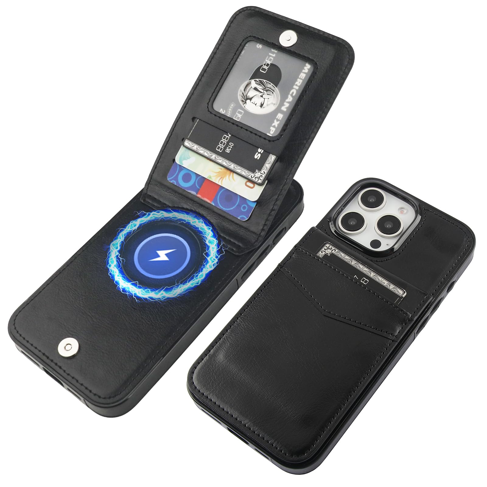 Amazon.com: KIHUWEY for iPhone 16 Pro Max Case Wallet Compatible